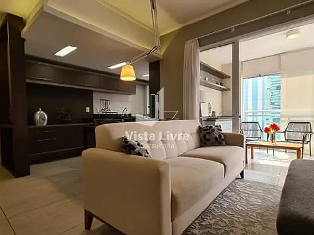 Apartamento com 66m² 1 quarto e 1 banheiro, à venda, no bairro Brooklin Paulista em São Paulo