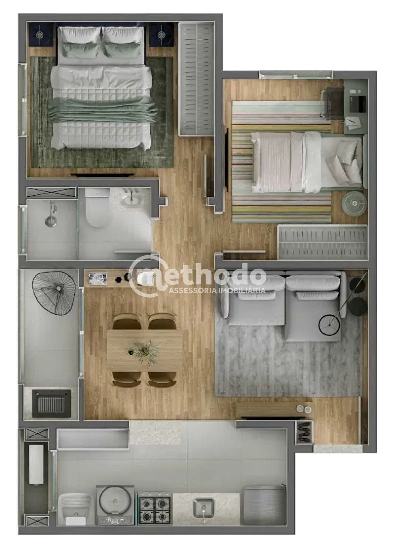 Apartamento, 2 quartos, 46 m² - Foto 7