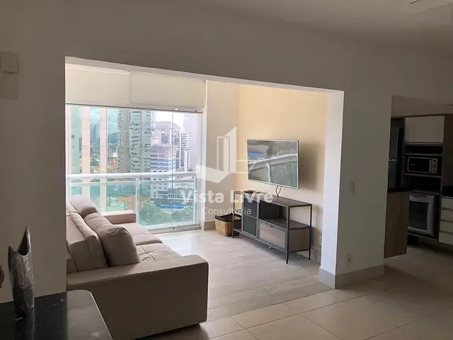 Apartamento com 72m² 1 quarto e 1 banheiro, à venda, no bairro Brooklin Paulista em São Paulo