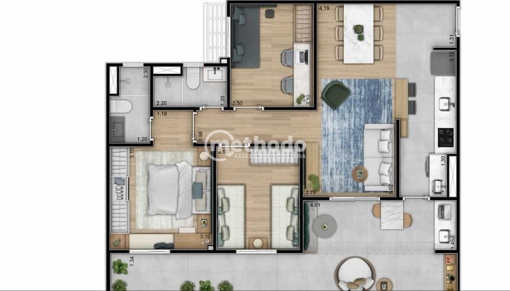 Apartamento, 3 quartos, 73 m² - Foto 39