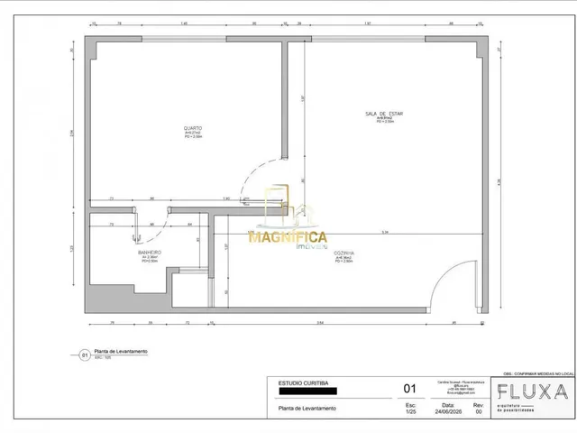 Apartamento 1 quarto e 1 banheiro, à venda, no bairro Batel em Curitiba