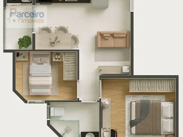 Apartamento com 40m² 2 quartos e 1 banheiro, à venda, no bairro Vila Matilde em São Paulo