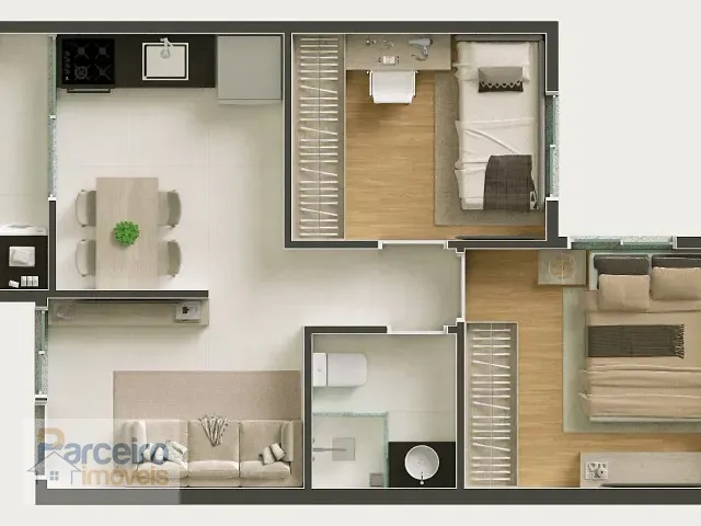 Apartamento com 40m² 2 quartos e 1 banheiro, à venda, no bairro Vila Matilde em São Paulo
