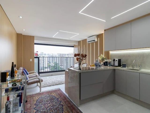 Apartamento com 53m² 2 quartos e 1 banheiro, à venda, no bairro Moema em São Paulo
