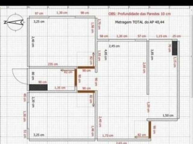Apartamento com 42m² 2 quartos e 1 banheiro, à venda, no bairro Jardim Boa Vista (Zona Oeste) em São Paulo