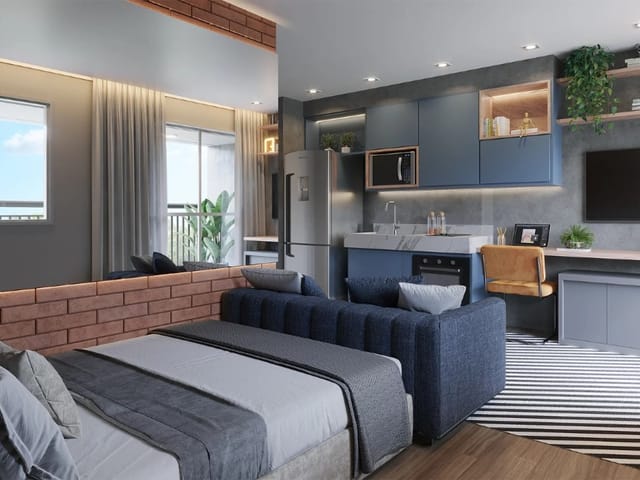 Apartamento com 30m² 1 quarto e 1 banheiro, à venda, no bairro Vila Olímpia em São Paulo