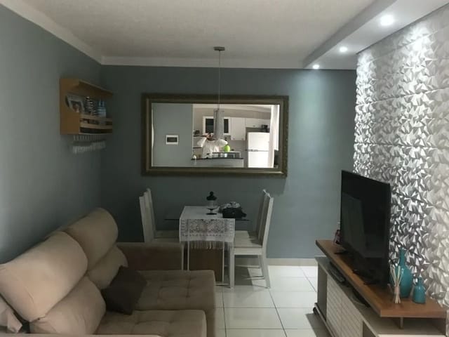 Apartamento com 56m² 2 quartos e 1 banheiro, à venda, no bairro Jardim Salete em Taboão da Serra