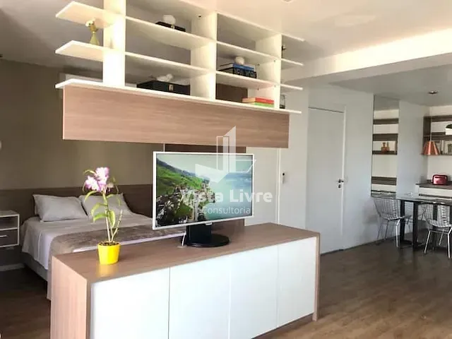 Apartamento com 51m² 1 quarto e 2 banheiros, à venda, no bairro Brooklin Paulista em São Paulo