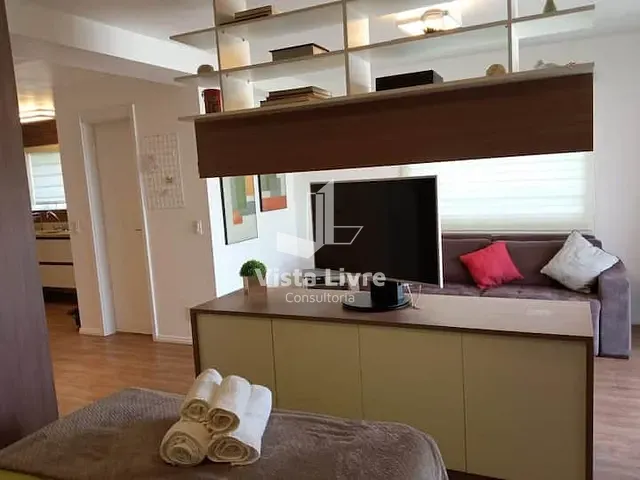 Apartamento com 51m² 1 quarto e 2 banheiros, à venda, no bairro Brooklin Paulista em São Paulo