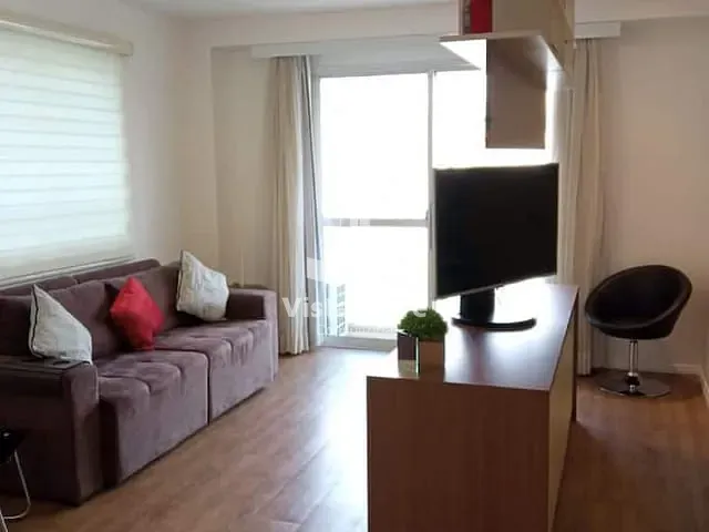 Apartamento com 51m² 1 quarto e 2 banheiros, à venda, no bairro Brooklin Paulista em São Paulo