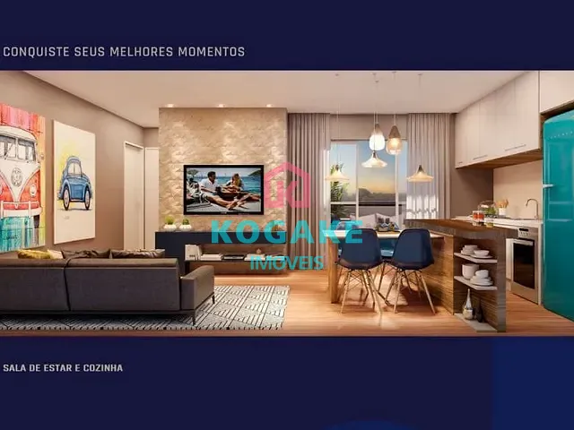 Apartamento com 56m² 2 quartos e 2 banheiros, à venda, no bairro Vila Industrial em São José dos Campos