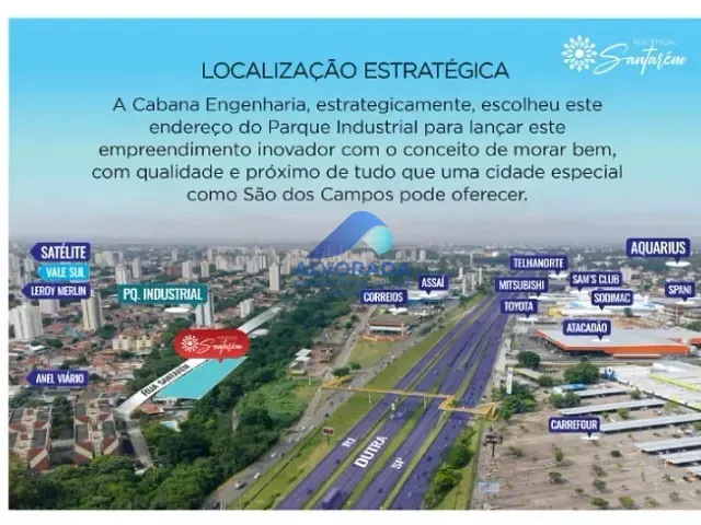 Apartamento 2 quartos e 2 banheiros, à venda, no bairro Parque Industrial em São José dos Campos