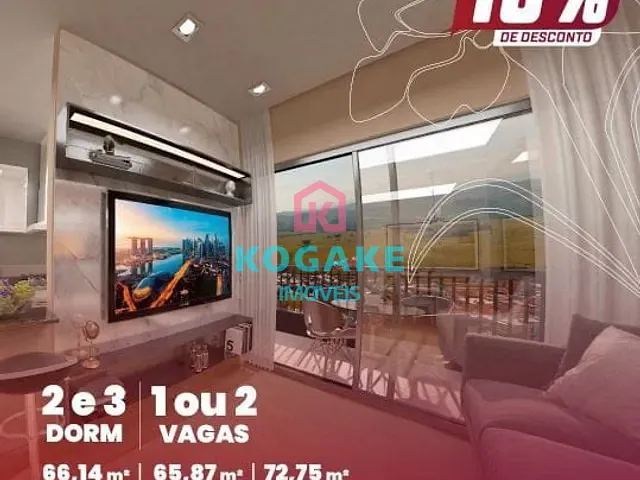 Apartamento com 73m² 3 quartos e 2 banheiros, à venda, no bairro Condomínio Residencial Colinas do Paratehy em São José dos Campos