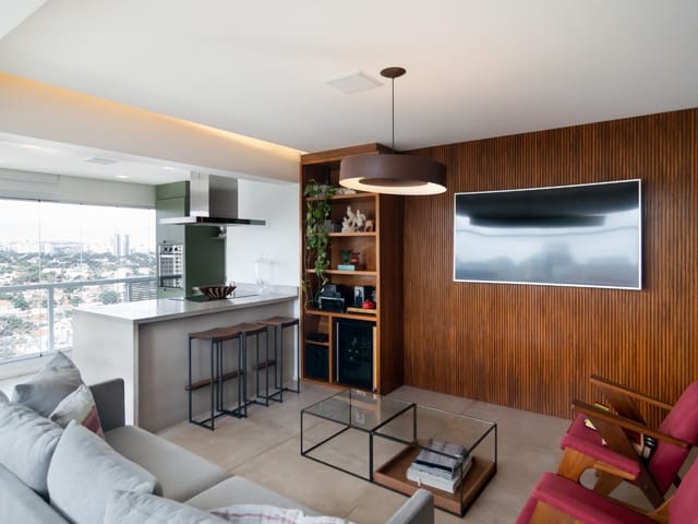 Foto do Apartamento - Apartamento à venda com pé direito duplo na varanda, Brooklin Paulista, São Paulo, pronto para morar com 3 quartos e 3 vagas | Vista Livre