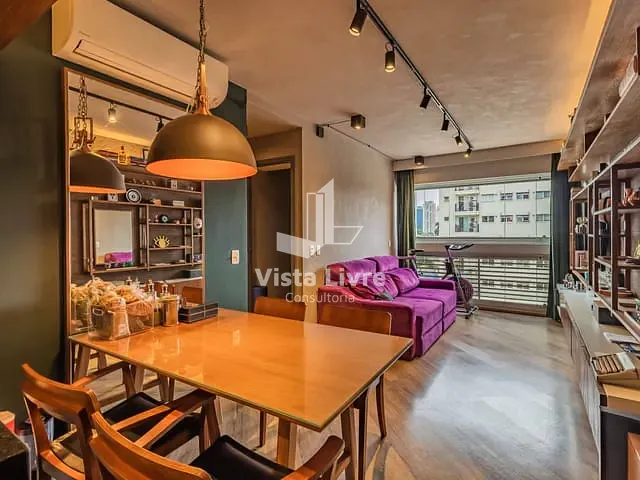 Apartamento com 58m² 2 quartos e 2 banheiros, à venda, no bairro Brooklin Novo em São Paulo