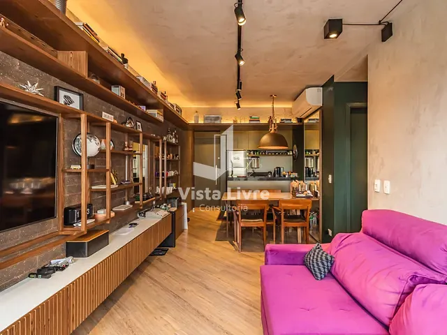 Apartamento com 58m² 2 quartos e 2 banheiros, à venda, no bairro Brooklin Novo em São Paulo