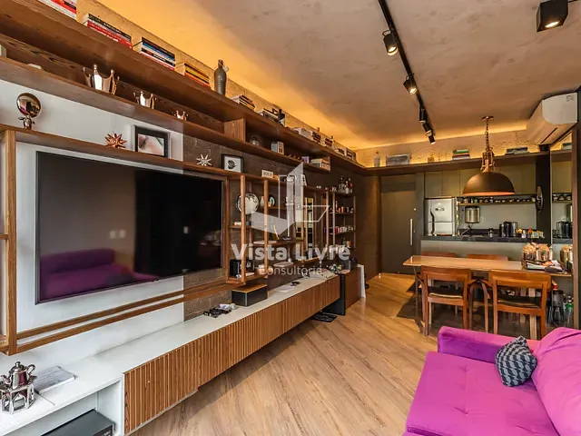 Apartamento com 58m² 2 quartos e 2 banheiros, à venda, no bairro Brooklin Novo em São Paulo