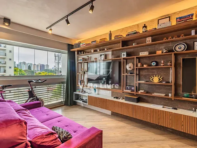 Apartamento com 58m² 2 quartos e 2 banheiros, à venda, no bairro Brooklin Novo em São Paulo