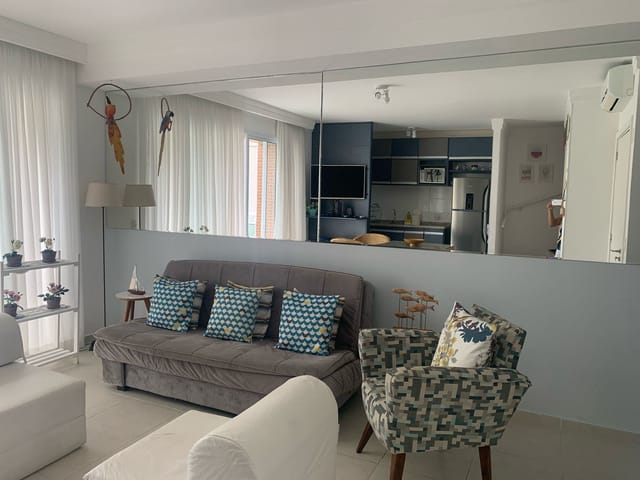 Apartamento com 80m² 2 quartos e 3 banheiros, à venda, no bairro Parque Enseada em Guarujá