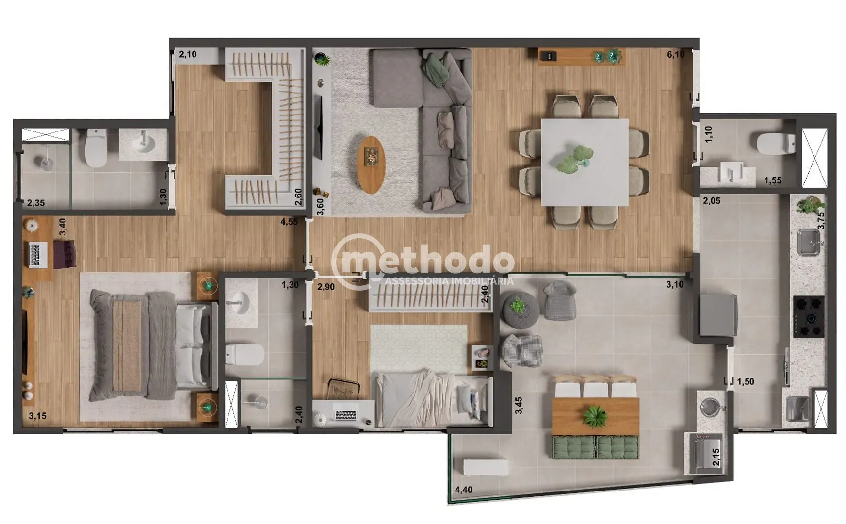 Apartamento, 3 quartos, 83 m² - Foto 21