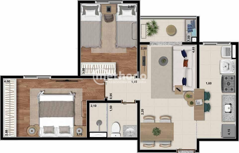 Apartamento, 2 quartos, 49 m² - Foto 17