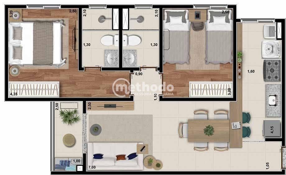 Apartamento, 2 quartos, 49 m² - Foto 22