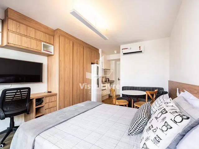 Apartamento com 26m² 1 quarto e 1 banheiro, à venda, no bairro Indianópolis em São Paulo
