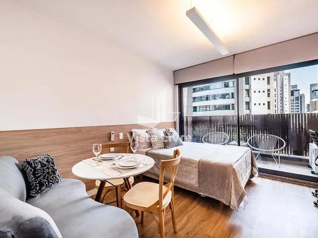 Apartamento com 26m² 1 quarto e 1 banheiro, à venda, no bairro Indianópolis em São Paulo