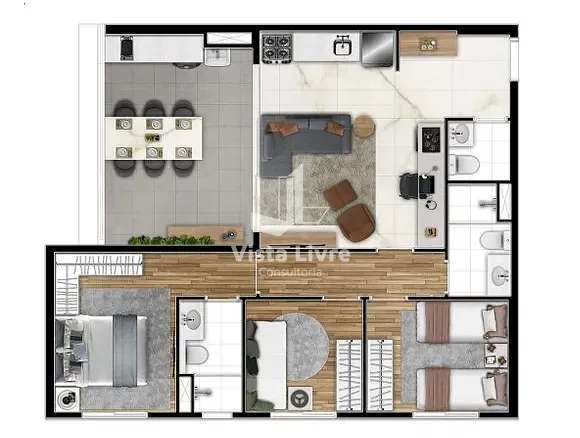 Apartamento, 3 quartos, 74 m² - Foto 11