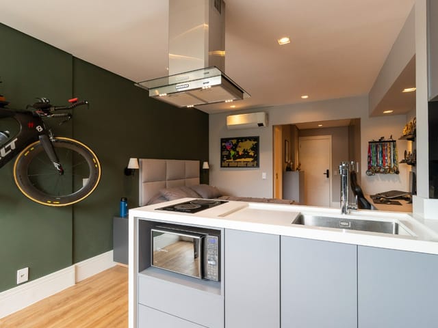 Apartamento com 33m² 1 quarto e 1 banheiro, à venda, no bairro Mirandópolis em São Paulo