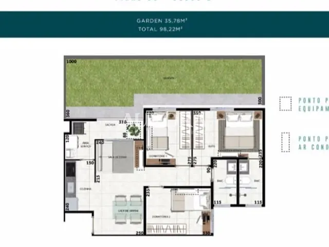Apartamento 3 quartos e 2 banheiros, à venda, no bairro Parque Jamaica em Londrina