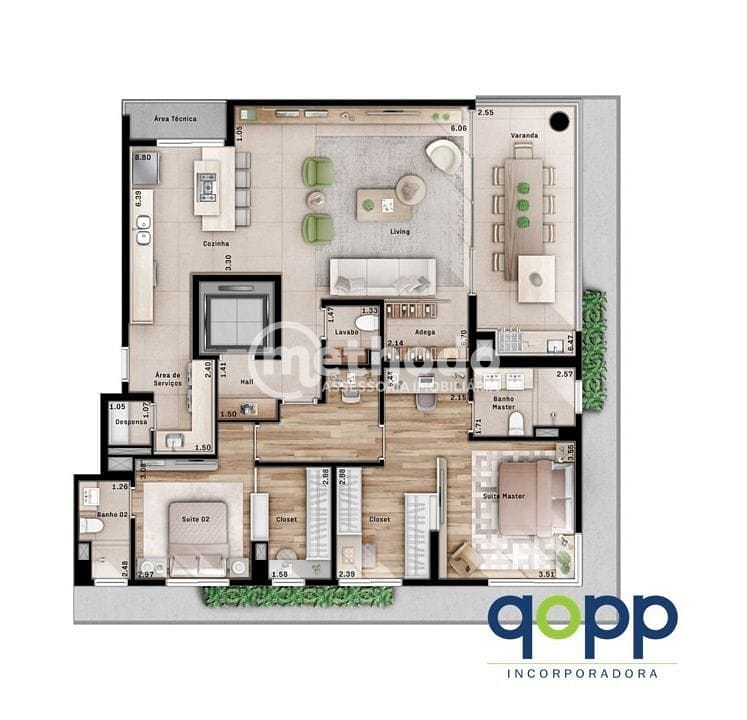 Apartamento, 3 quartos, 154 m² - Foto 27