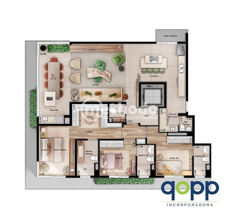 Apartamento, 3 quartos, 154 m² - Foto 25