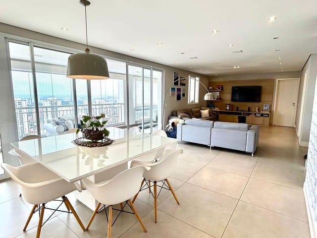 Apartamento com 177m² 3 quartos e 5 banheiros, à venda, no bairro Jardim Monte Kemel em São Paulo