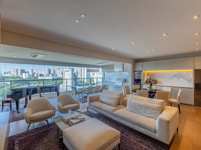 Foto do Apartamento - Apartamento para venda em Indianópolis com 3 quartos, sendo 3 suítes , 163m² | Correteria Imóveis