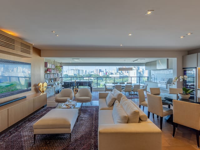 Foto do Apartamento - Apartamento para venda em Indianópolis com 3 quartos, sendo 3 suítes , 163m² | Correteria Imóveis