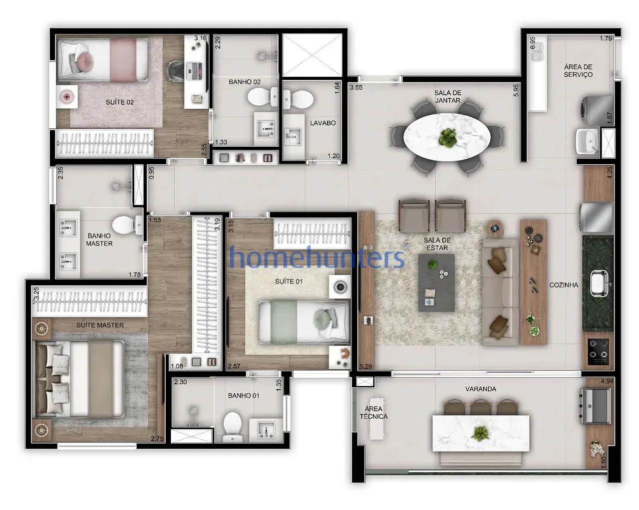 Apartamento, 3 quartos, 104 m² - Foto 50