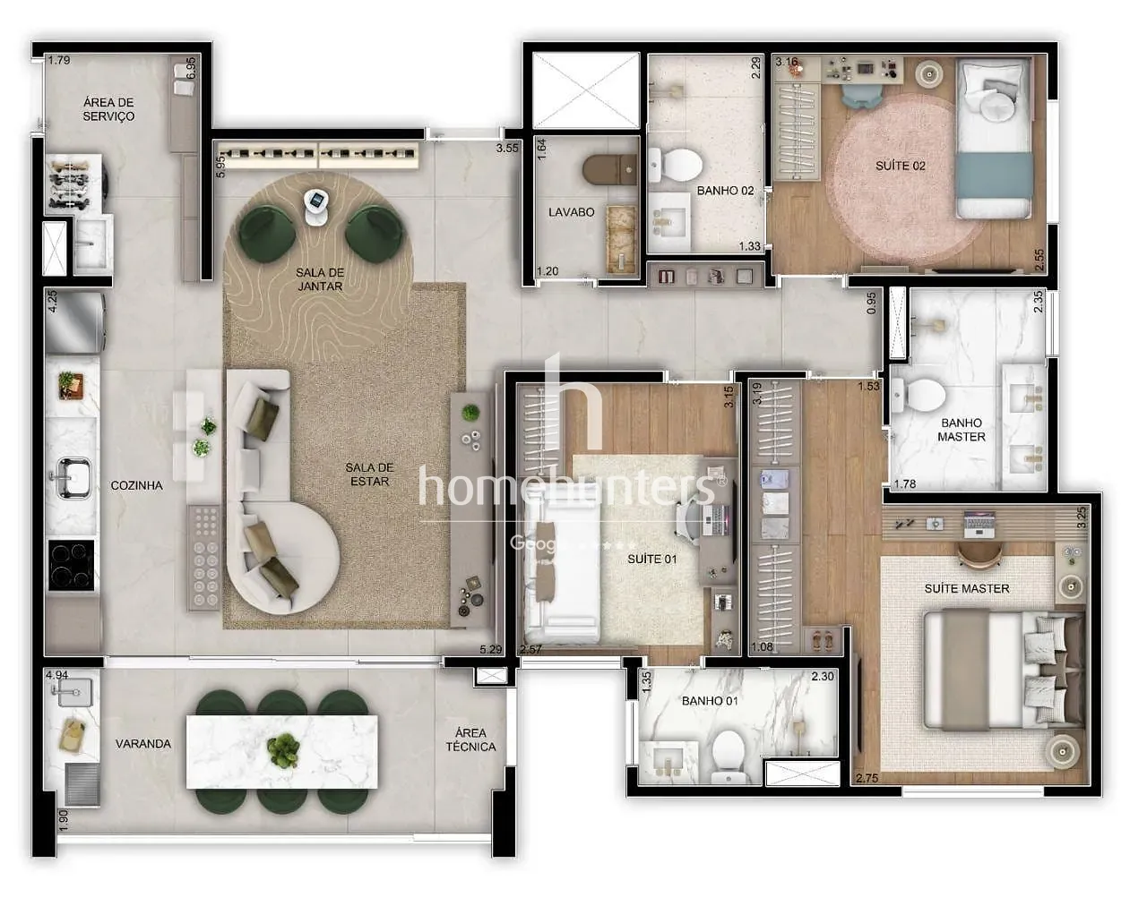 Apartamento, 3 quartos, 104 m² - Foto 49