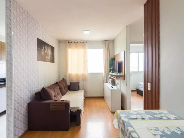 Apartamento com 42m² 2 quartos e 1 banheiro, à venda, no bairro Jardim do Lago em São Paulo