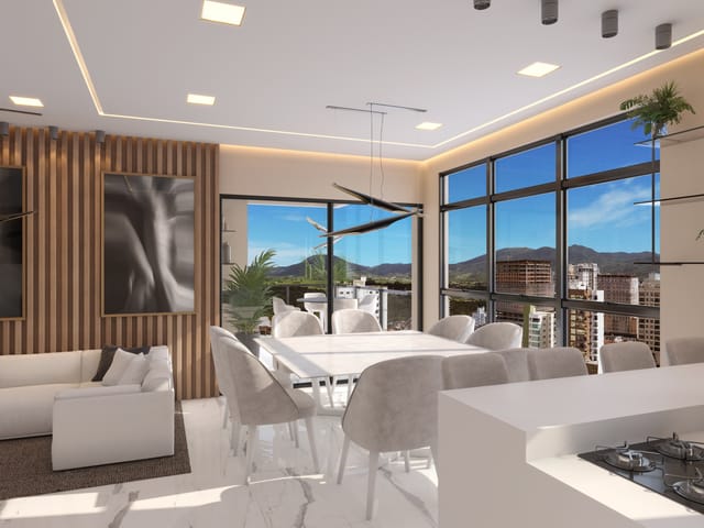 Apartamento com 104m² 3 quartos e 4 banheiros, à venda, no bairro Meia Praia em Itapema