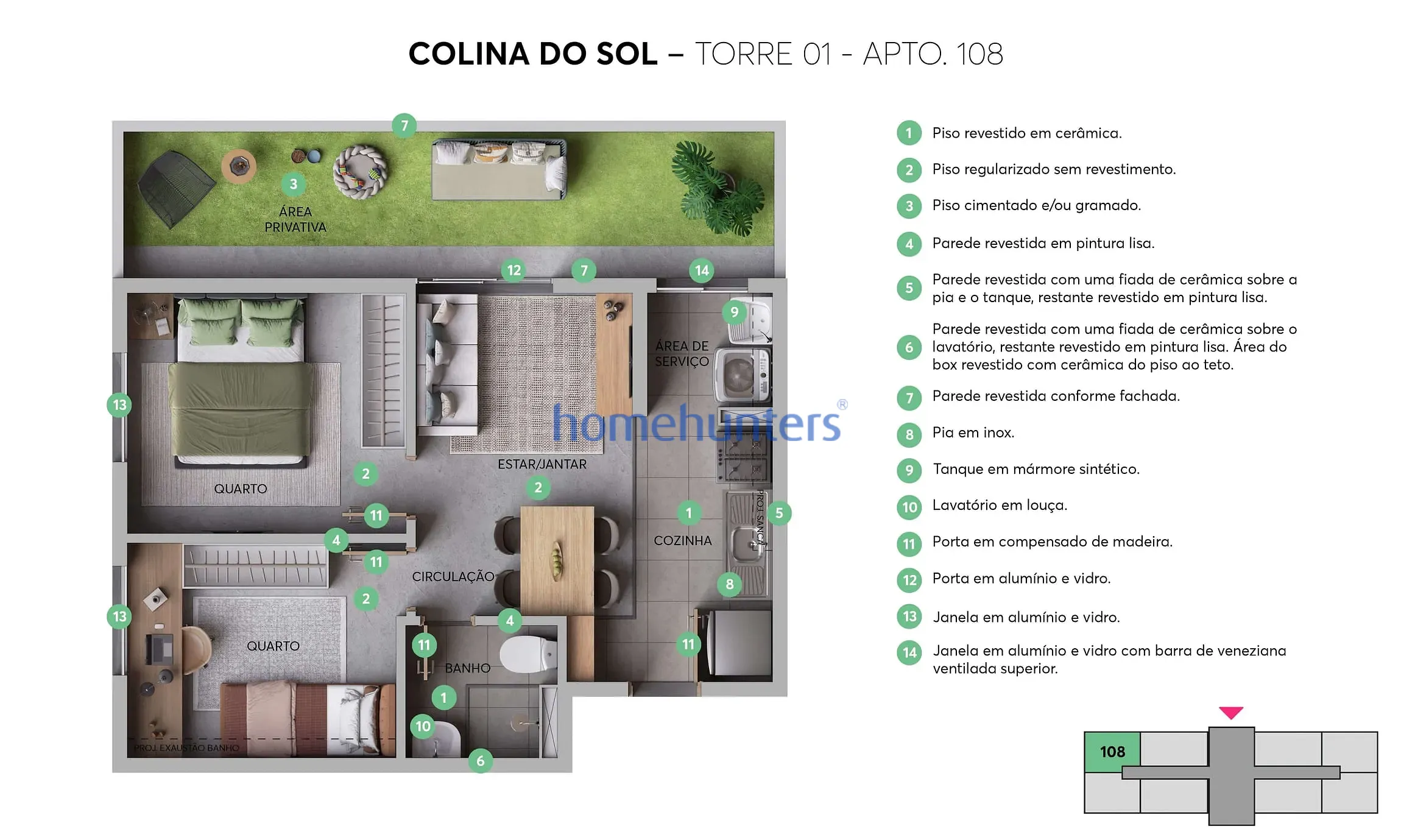 Apartamento, 2 quartos, 37 m² - Foto 12