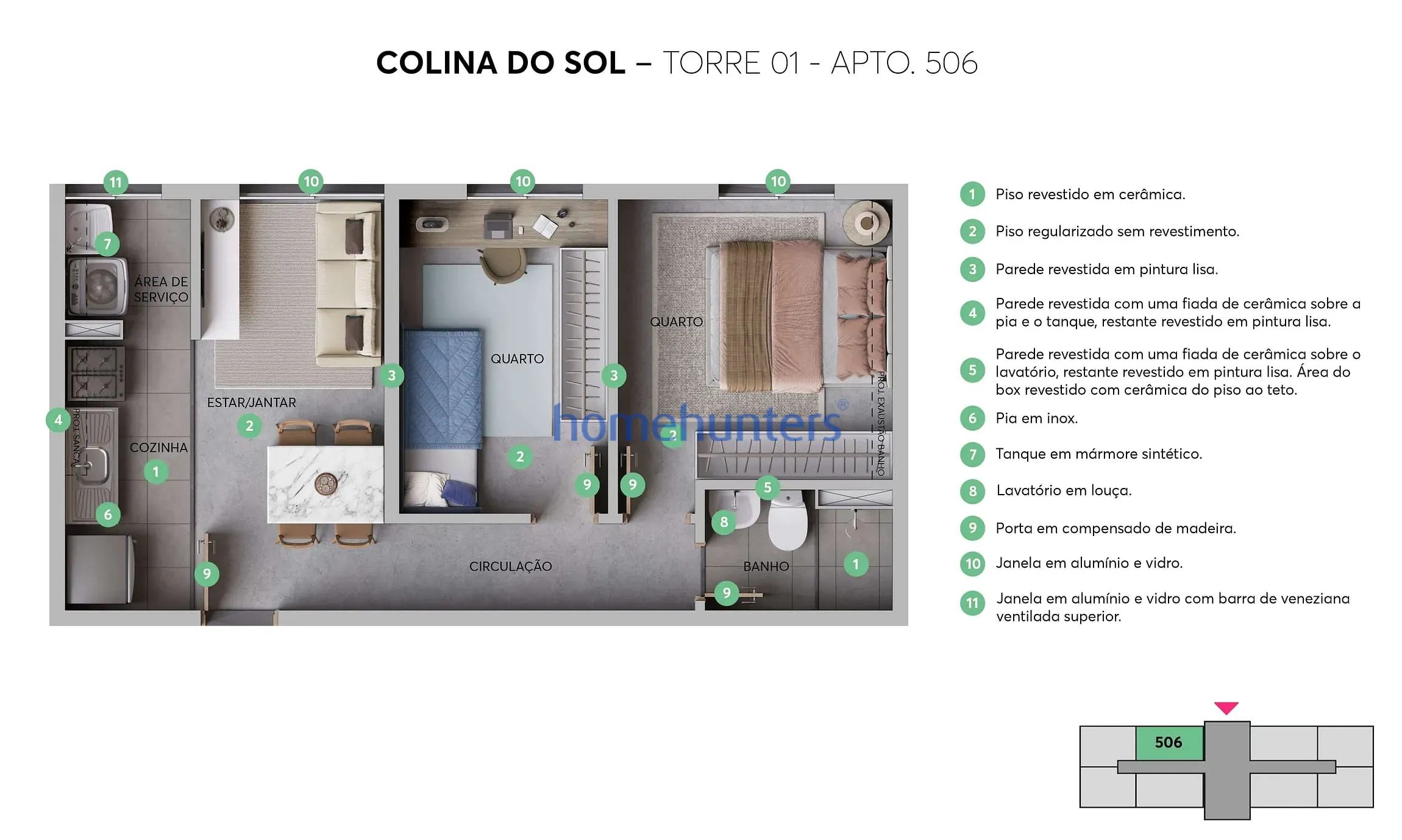Apartamento, 2 quartos, 37 m² - Foto 14