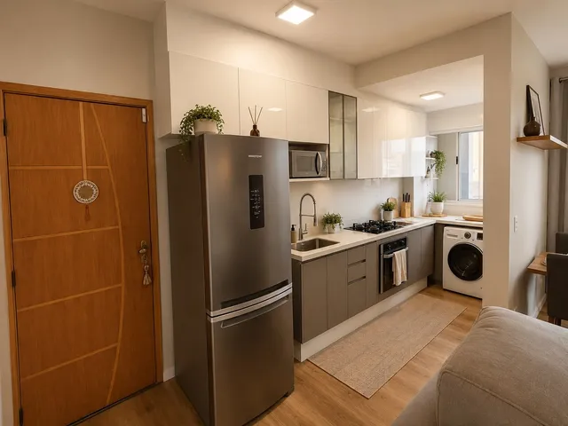Apartamento com 52m² 2 quartos e 1 banheiro, à venda, no bairro Granja Vianna em Cotia