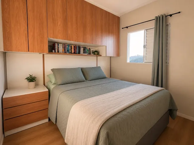 Apartamento com 52m² 2 quartos e 1 banheiro, à venda, no bairro Granja Vianna em Cotia