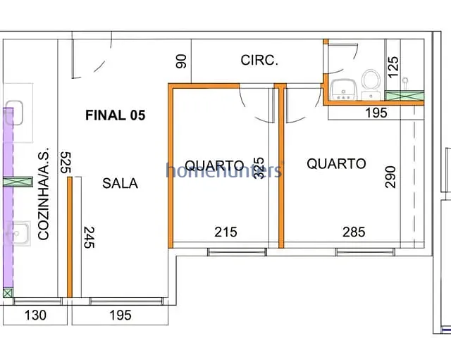 Apartamento com 43m² 2 quartos e 1 banheiro, à venda, no bairro Fazenda São Quirino em Campinas