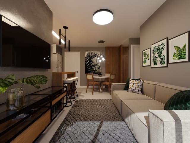 Apartamento com 58m² 2 quartos e 2 banheiros, à venda, no bairro Tabuleiro em Camboriú