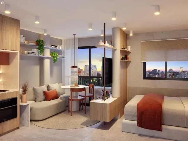 Apartamento com 25m² 1 quarto e 1 banheiro, à venda, no bairro Vila Olímpia em São Paulo