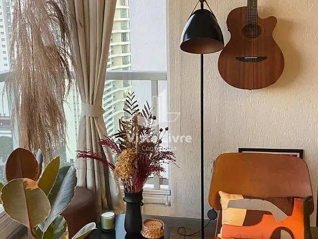 Apartamento com 48m² 1 quarto e 1 banheiro, à venda, no bairro Brooklin Paulista em São Paulo