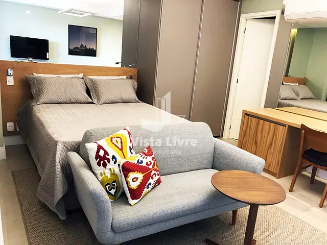 Apartamento com 43m² 1 quarto e 1 banheiro, à venda, no bairro Brooklin Paulista em São Paulo