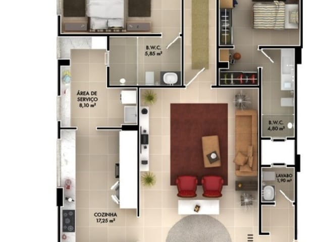 Apartamento com 352m² 4 quartos e 5 banheiros, à venda, no bairro Meia Praia em Itapema